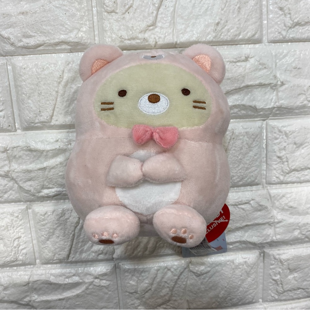 NWT Exclusive Sumikko Gurashi Shirokuma Neko Bear 
Pink Kuma Cafe Plush 7"